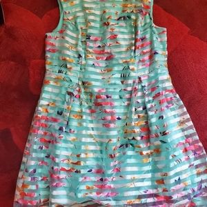 Seafoam Green A line Flounce Dress